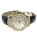 Rolex Daytona Diamond Bezel White MOP Dial 40mm 116599RBR White Gold Black Leather Watch 2013