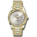 Rolex Day-Date 40mm 228238 Yellow Gold President Watch Silver Index Dial 2024