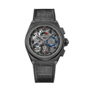 Zenith Defy El Primero 49.9000.9004/78.R582 Black Ceramic with Black Leather Watch 2024